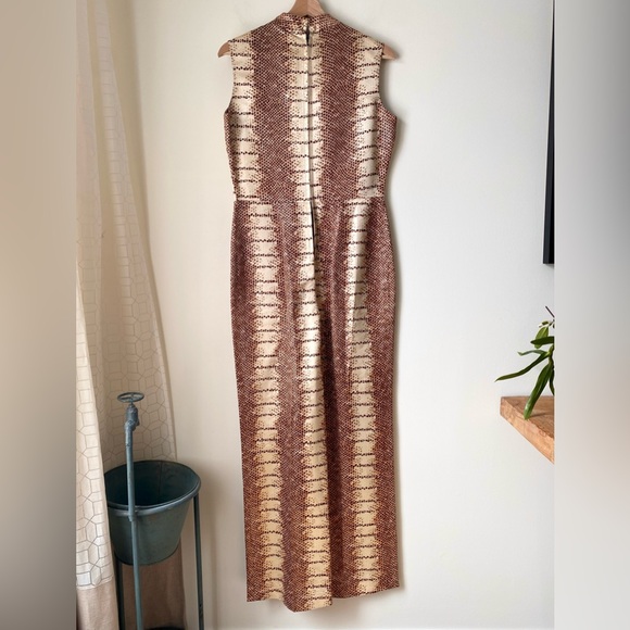 Vintage Miss Renfrew at Holt Renfrew reptile print jumpsuit - Picture 11 of 16